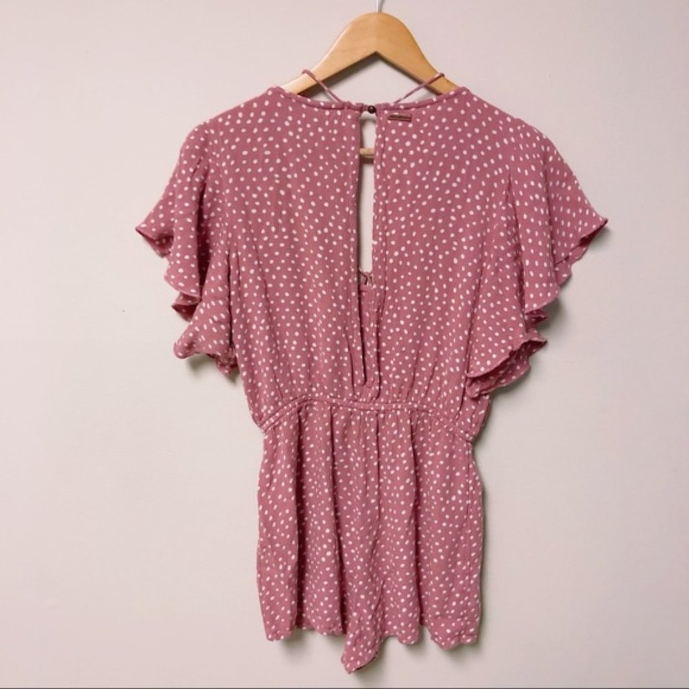 Billabong Polka Dot Shorts Romper